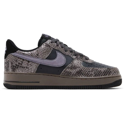 Nike Air Force 1 '07 LV8 'Snakeskin Pack - Off Noir' — UK 3 | EU 35.5 | US 3.5 — Side View