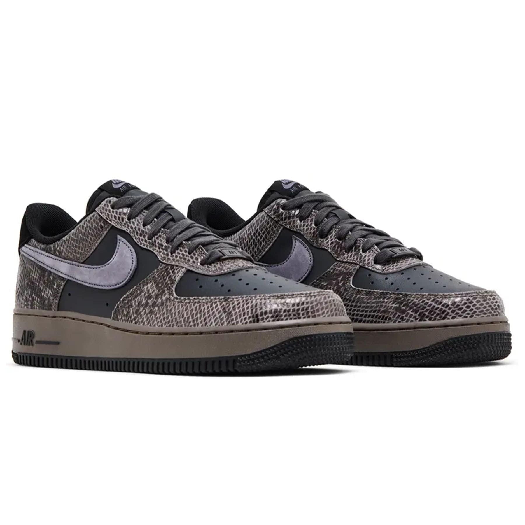 Nike Air Force 1 '07 LV8 'Snakeskin Pack - Off Noir' — UK 3 | EU 35.5 | US 3.5 — Back View