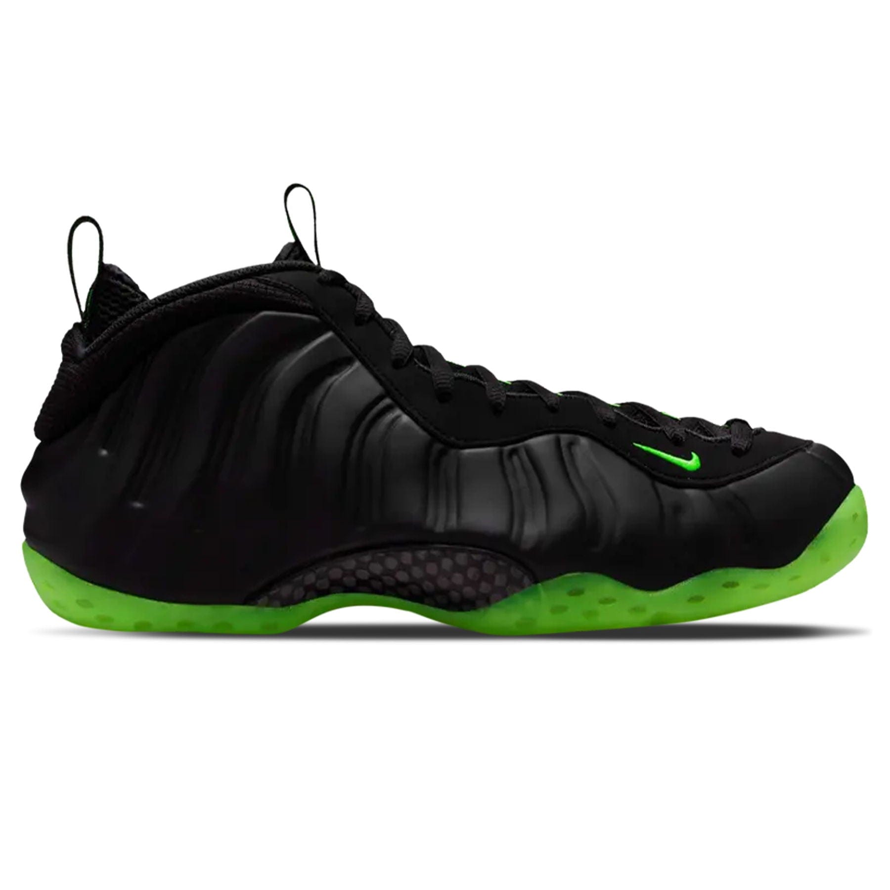 Nike Air Foamposite One 'Black Volt' — UK 3 | EU 35.5 | US 3.5 — Side View