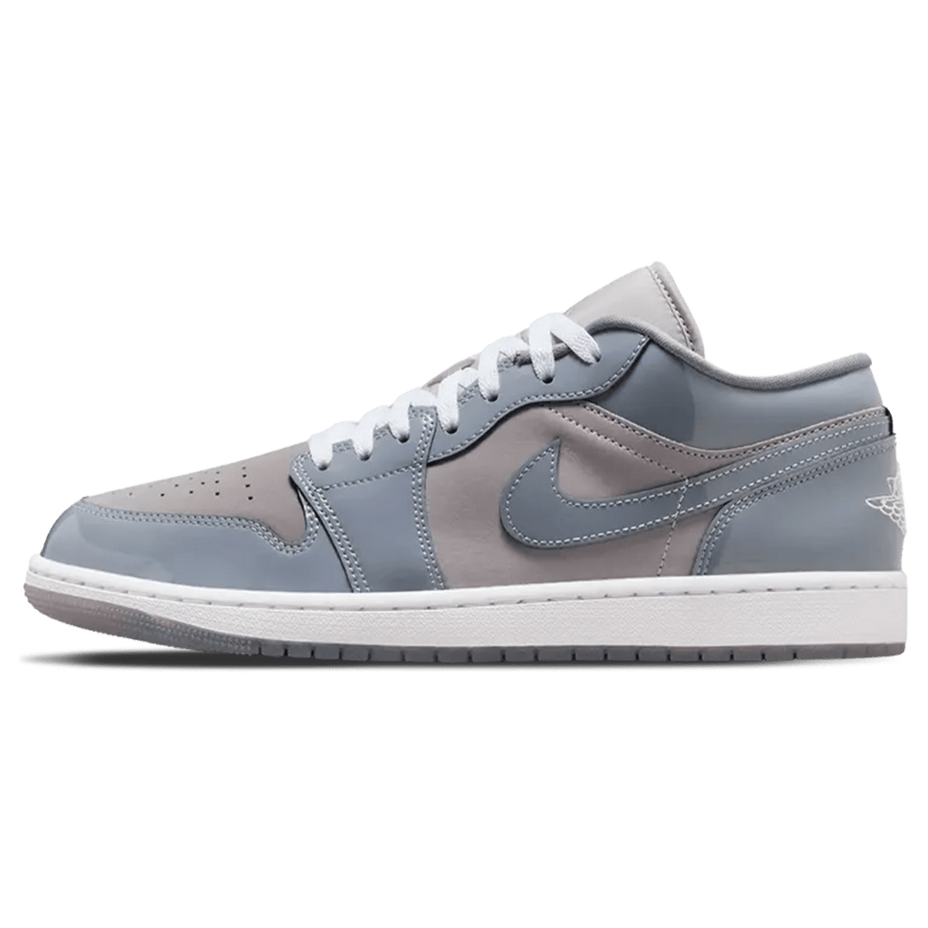 Air Jordan 1 Low SE 'Patent Cool Grey' — UK 3 | EU 35.5 | US 3.5 — Front View