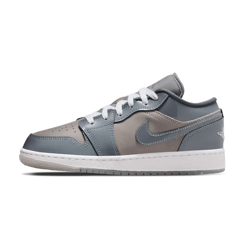 Air Jordan 1 Low GS 'Patent Cool Grey' — UK 13.5 | EU 32 | US 1Y — Front View