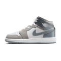 Air Jordan 1 Mid SE GS 'Patent Cool Grey' — UK 13.5 | EU 32 | US 1Y — Front View