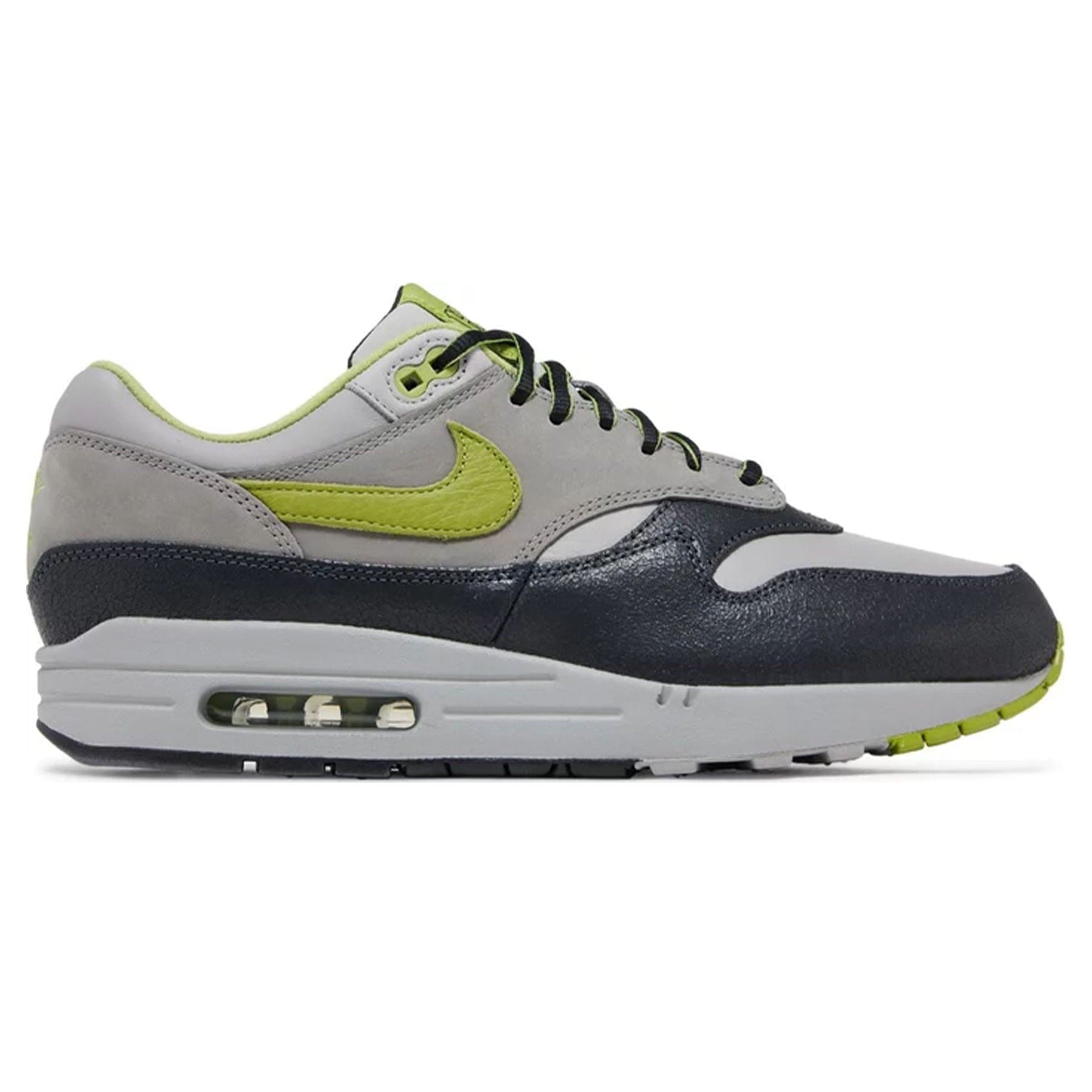 HUF x Nike Air Max 1 SP 'Green' — UK 3 | EU 35.5 | US 3.5 — Side View