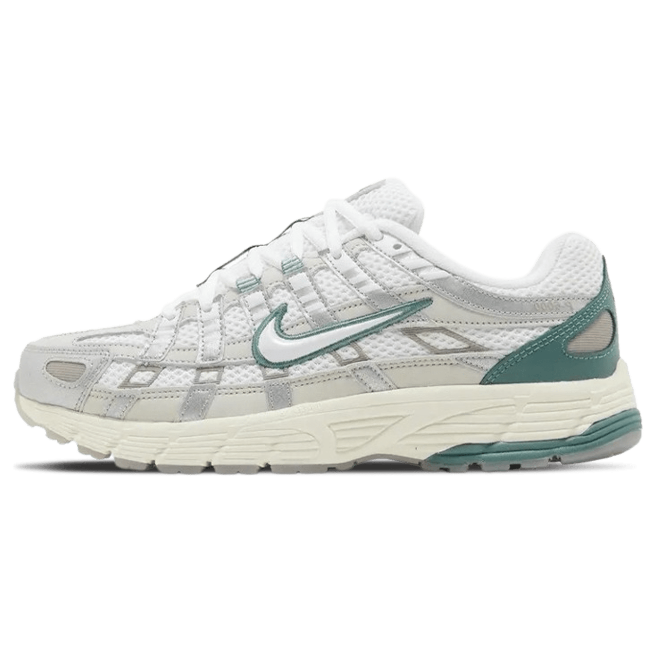 Nike P-6000 Wmns 'Coconut Milk Metallic Silver' — UK 2.5 | EU 35.5 | US 5 — Front View