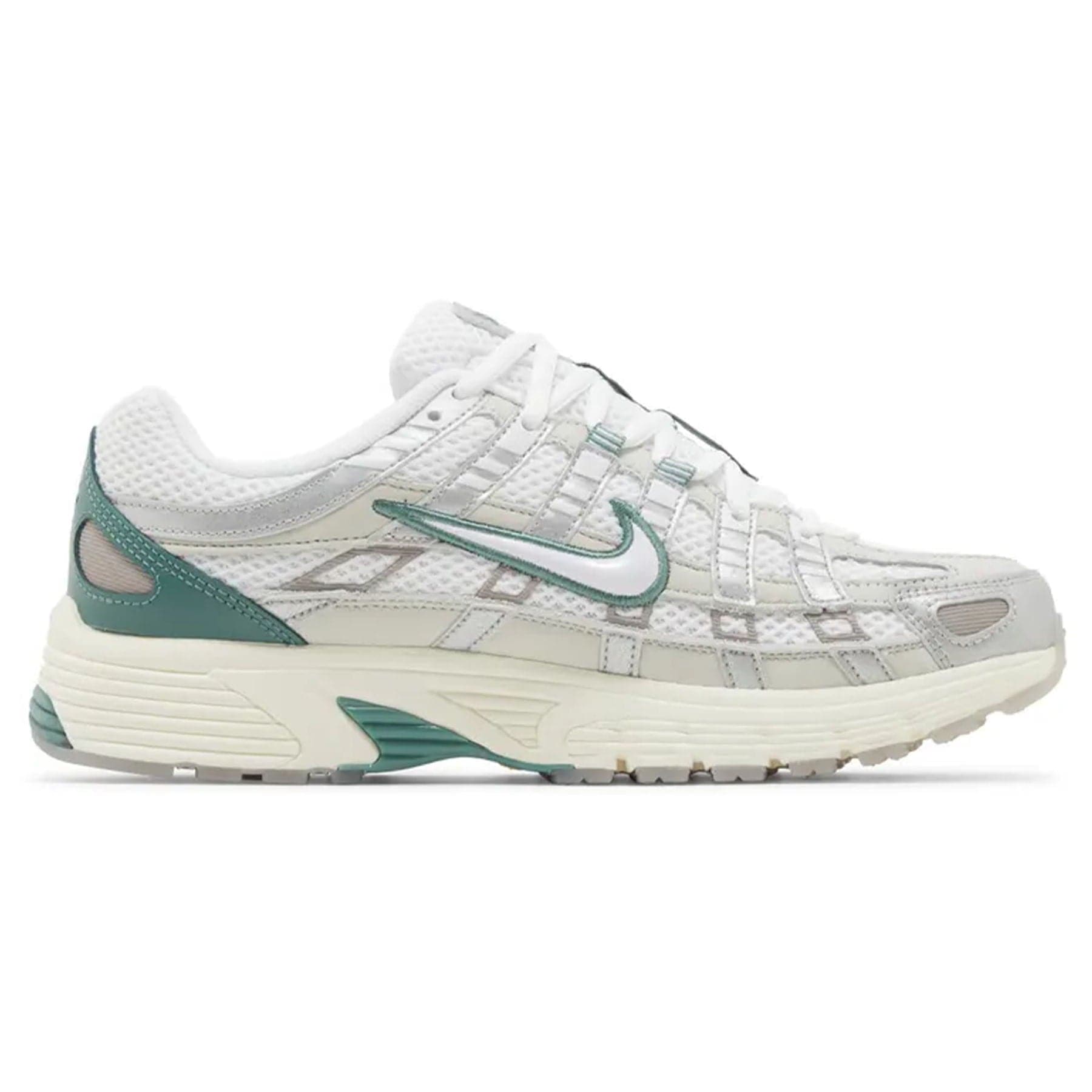 Nike P-6000 Wmns 'Coconut Milk Metallic Silver' — UK 2.5 | EU 35.5 | US 5 — Side View