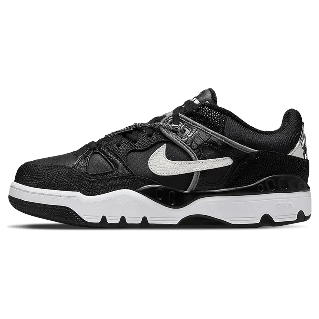 Nigo x Nike Air Force 3 Low 'Black Croc' — UK 3 | EU 35.5 | US 3.5 — Front View