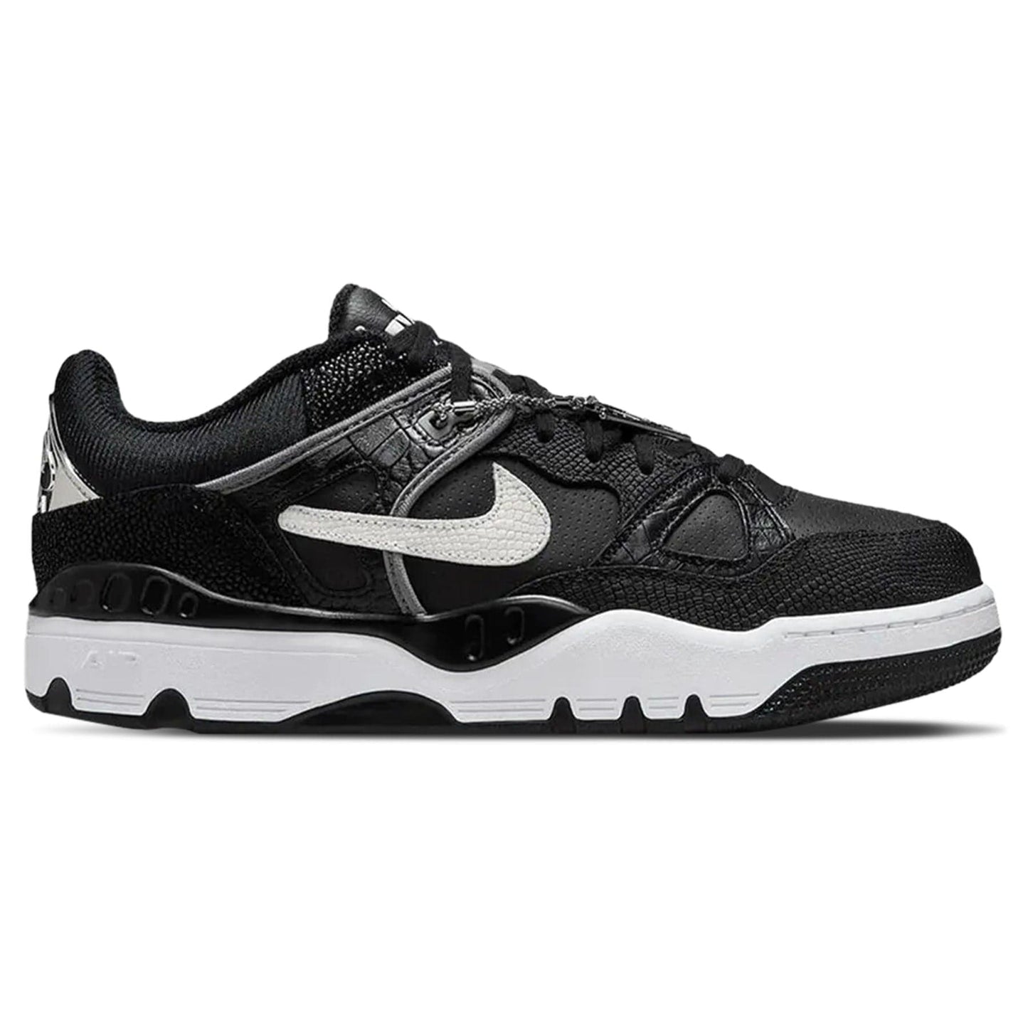 Nigo x Nike Air Force 3 Low 'Black Croc' — UK 3 | EU 35.5 | US 3.5 — Side View