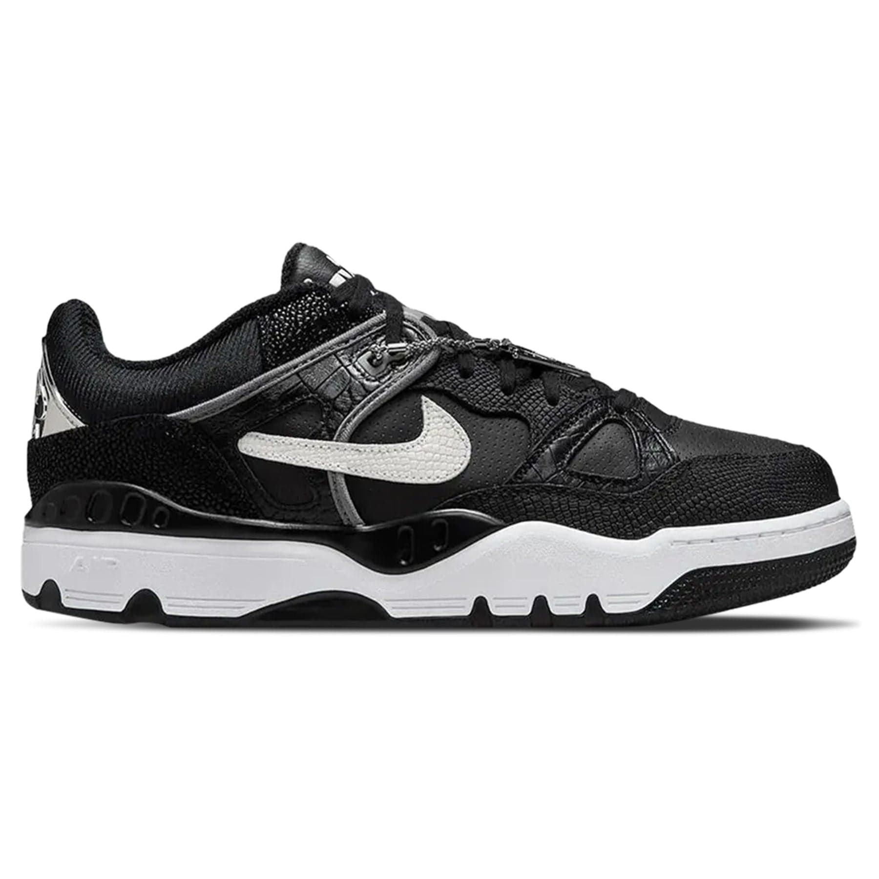 Nigo x Nike Air Force 3 Low 'Black Croc' — UK 3 | EU 35.5 | US 3.5 — Side View