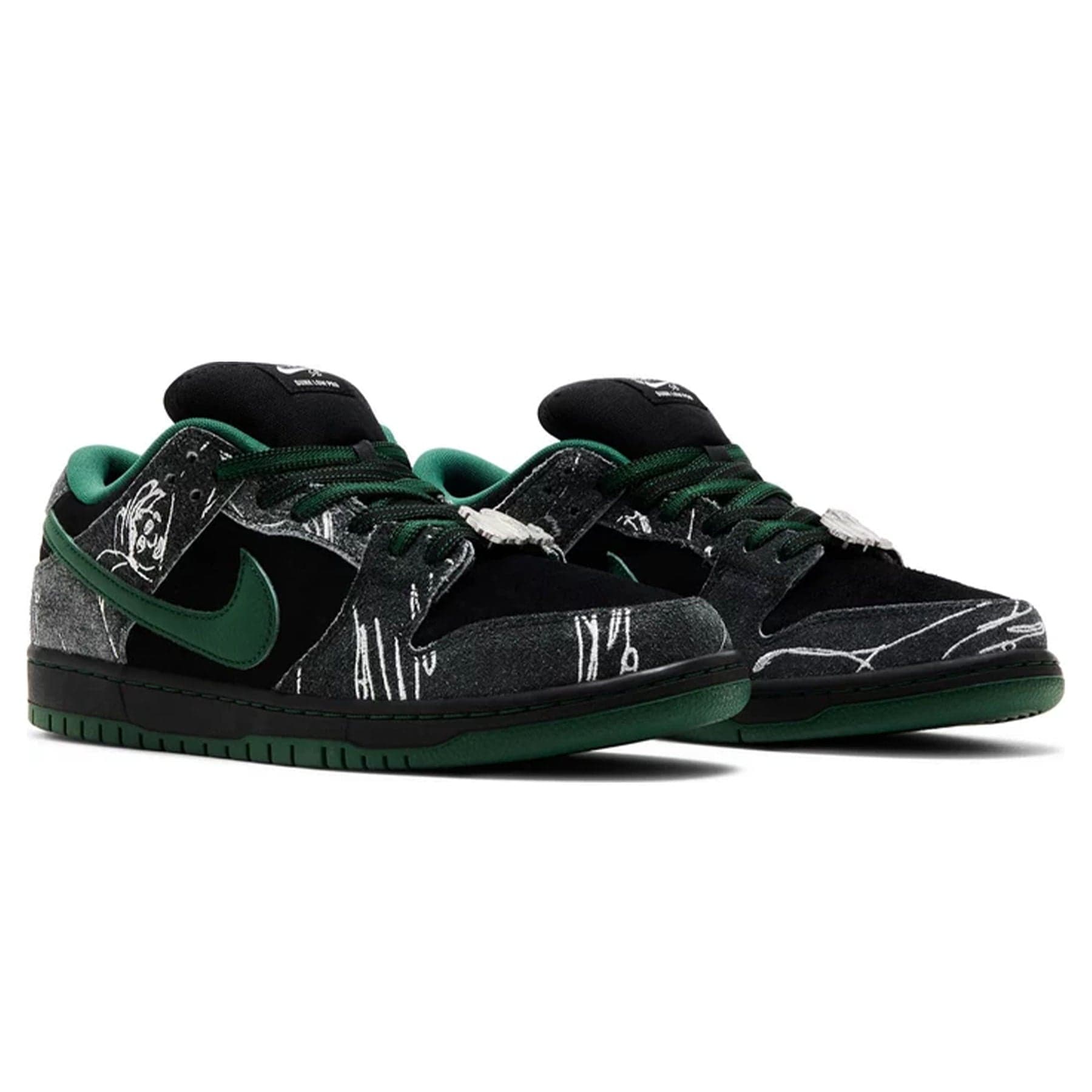 THERE Skateboards x Nike Dunk SB Low 'Ultra Humanized' — UK 3 | EU 35.5 | US 3.5 — Back View