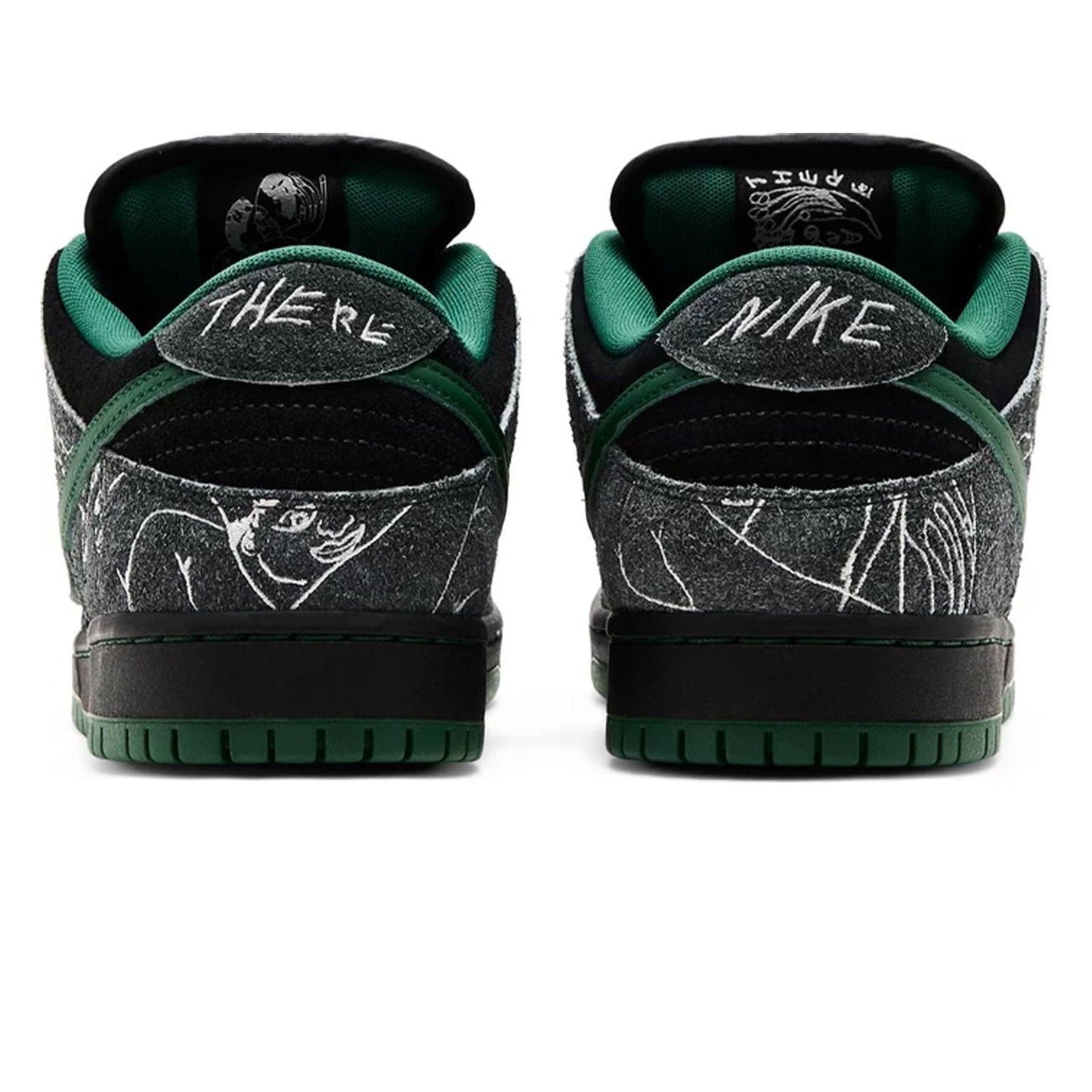 THERE Skateboards x Nike Dunk SB Low 'Ultra Humanized' — UK 3 | EU 35.5 | US 3.5 — Detail View
