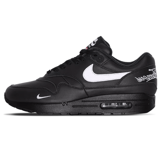 Nike x Supreme Air Max 1 '87 SP 'Black White' — UK 3 | EU 35.5 | US 3.5 — Front View