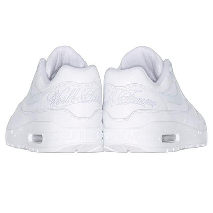 Nike x Supreme Air Max 1 '87 SP 'Triple White' — UK 3 | EU 35.5 | US 3.5 — Back View