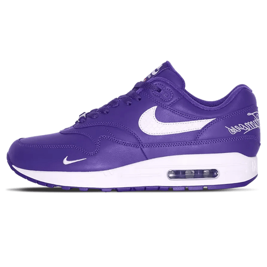 Nike x Supreme Air Max 1 '87 SP 'Varsity Purple' — UK 3 | EU 35.5 | US 3.5 — Front View
