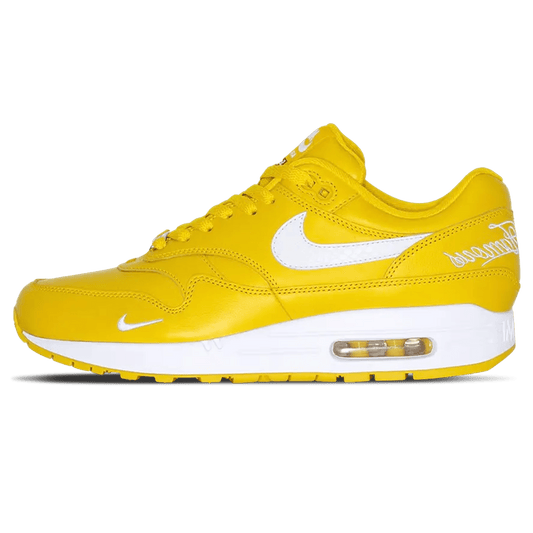 Nike x Supreme Air Max 1 '87 SP 'Speed Yellow' — UK 3 | EU 35.5 | US 3.5 — Front View
