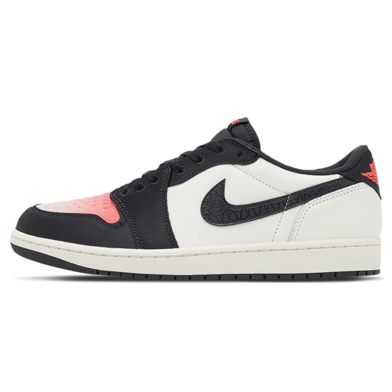 Paris Saint-Germain x Air Jordan 1 Low OG 'Sail Pink Oxford' — UK 3 | EU 35.5 | US 3.5 — Front View