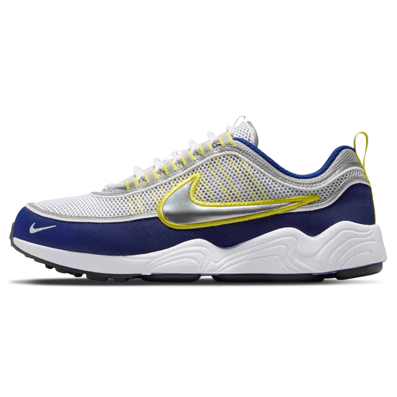 Nike Air Zoom Spiridon 'Deep Royal Yellow Strike' — UK 3 | EU 35.5 | US 3.5 — Front View