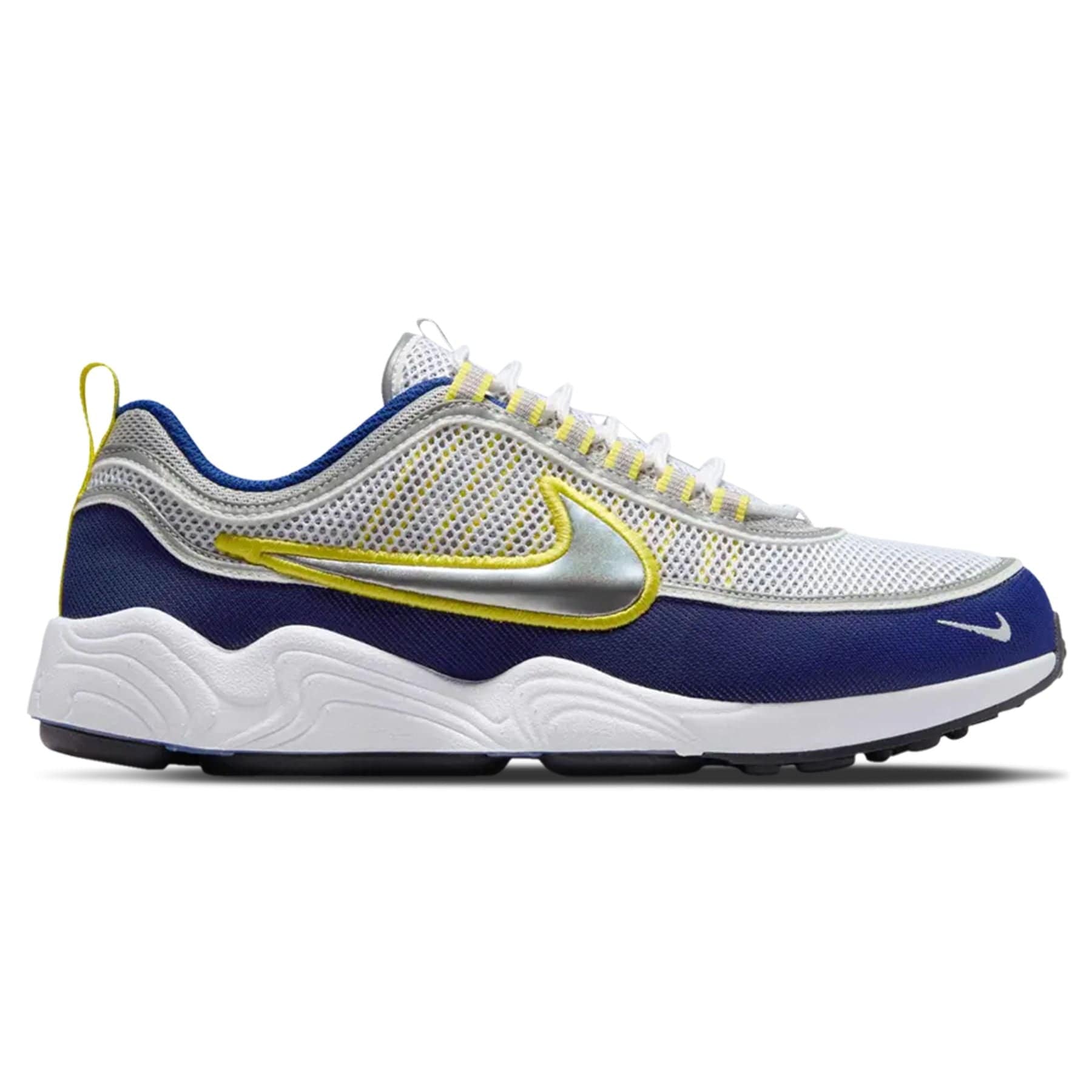 Nike Air Zoom Spiridon 'Deep Royal Yellow Strike' — UK 3 | EU 35.5 | US 3.5 — Side View