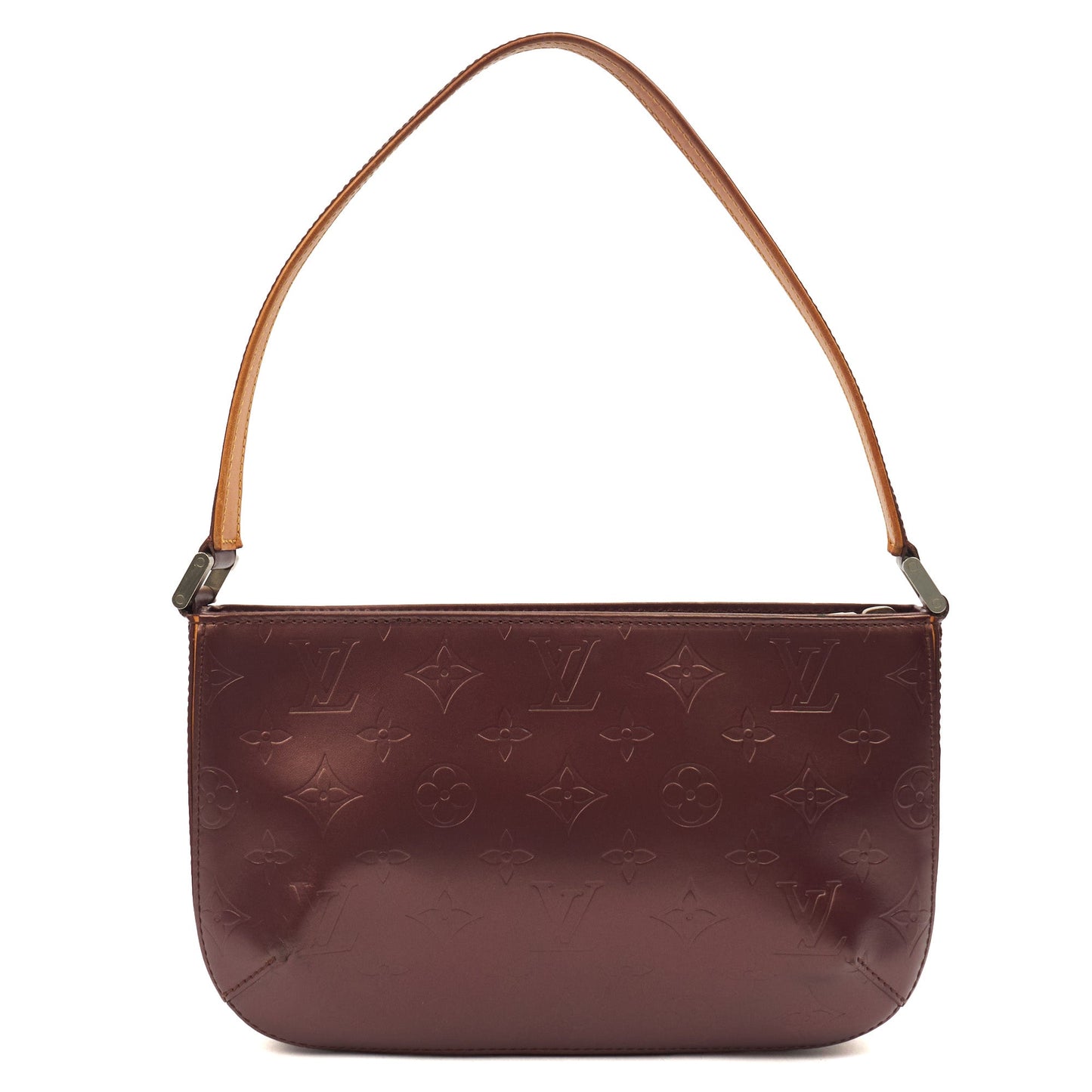 Louis Vuitton Shoulder Bag Fowler in Purple, Miroir Vernis — Front View