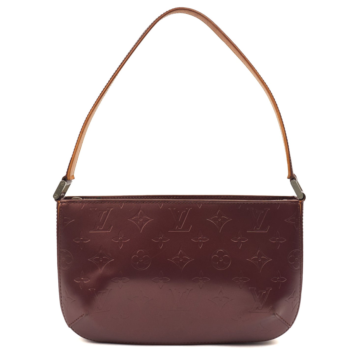 Louis Vuitton Shoulder Bag Fowler in Purple, Miroir Vernis — Top View