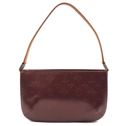 Louis Vuitton Shoulder Bag Fowler in Purple, Miroir Vernis — Top View