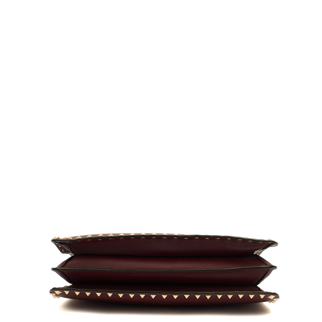 Valentino Tote Rockstud Tote Small in Red, Leather — Alternate View 16
