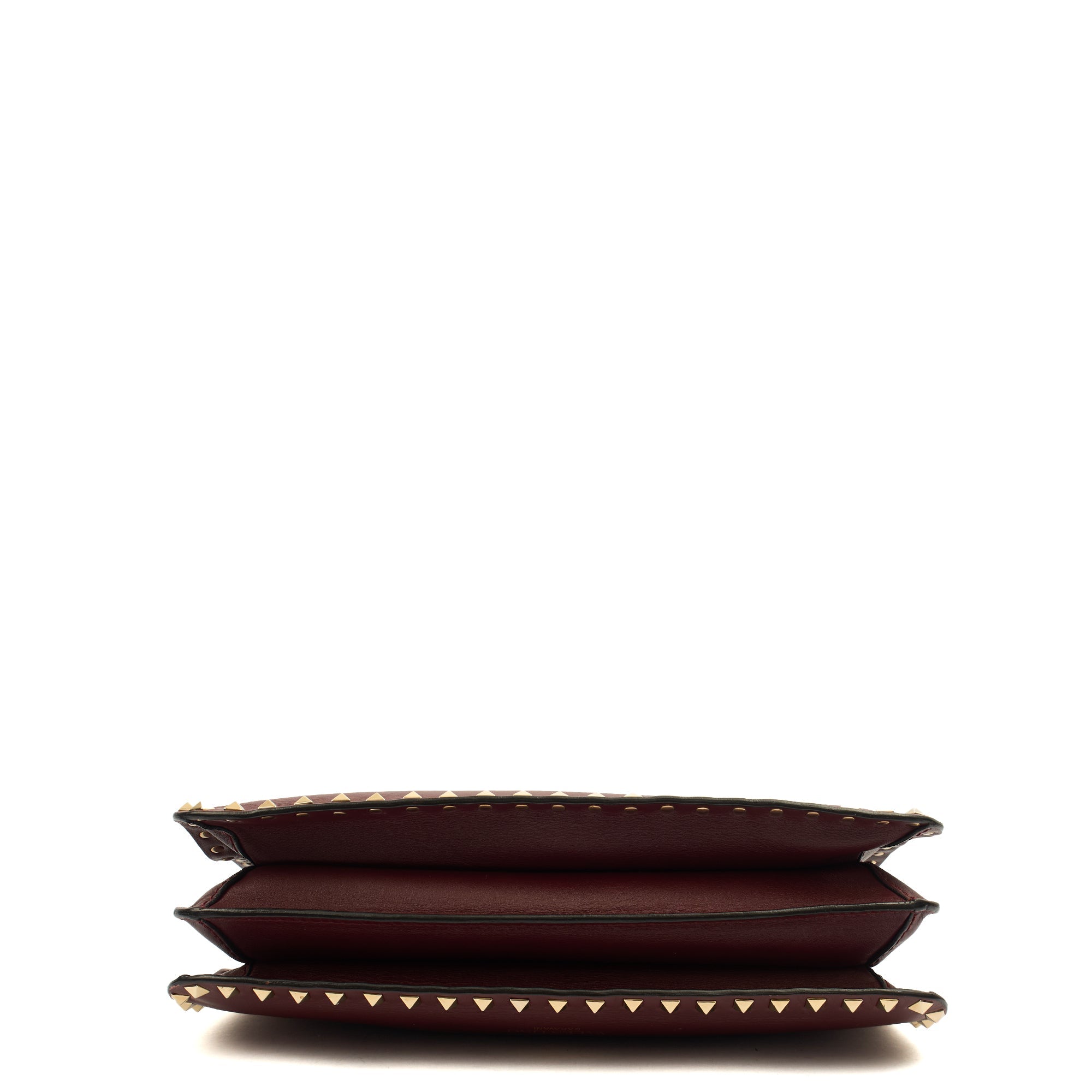 Valentino Tote Rockstud Tote Small in Red, Leather — Alternate View 16