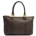 Gucci Tote Lovely Heart GG Interlocking Tote in Brown, Guccissima — Front View