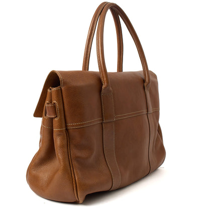 Mulberry Top Handle Bayswater Heritage in Brown, Calfskin Leather — Back View