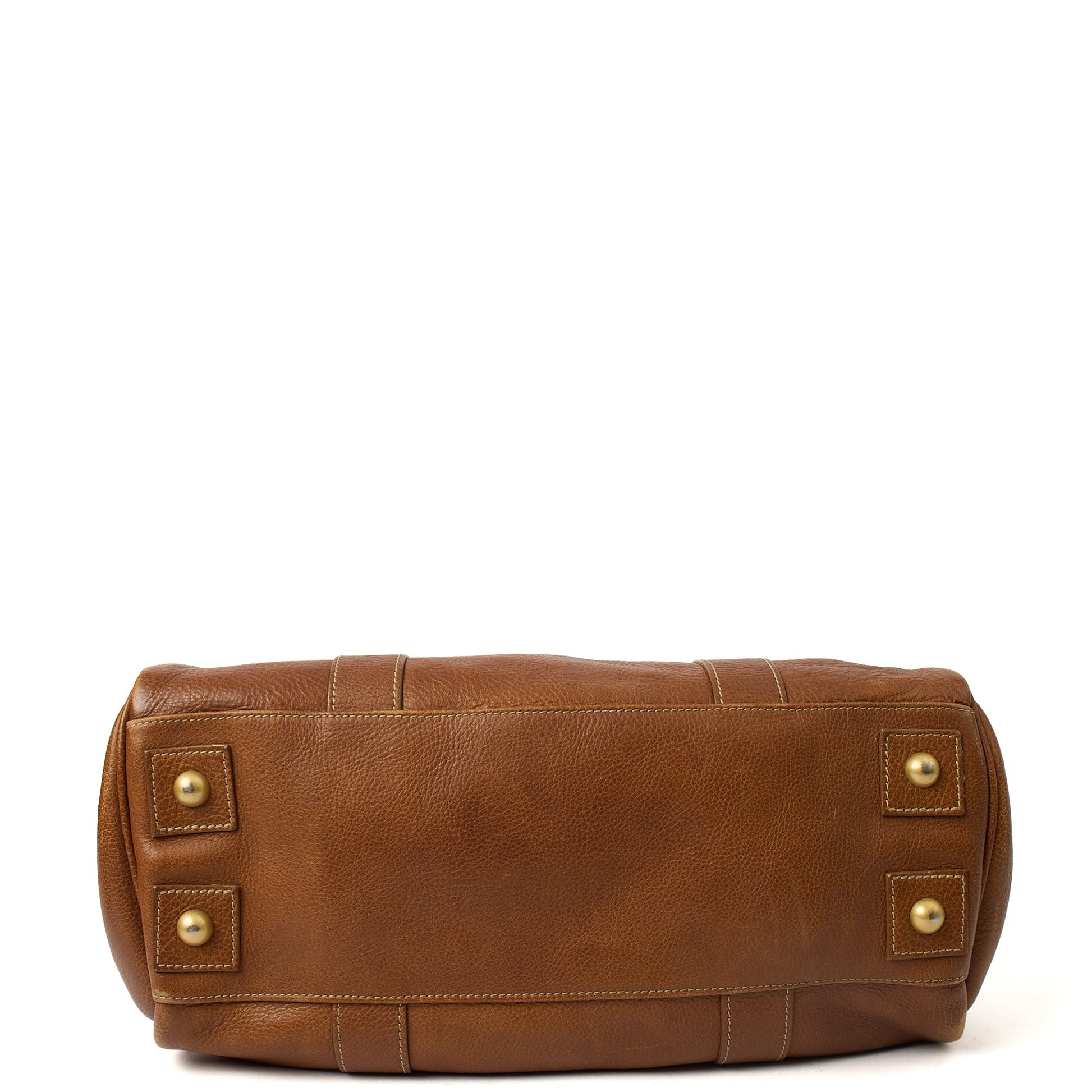 Mulberry Top Handle Bayswater Heritage in Brown, Calfskin Leather — Detail View