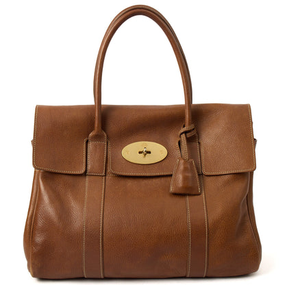 Mulberry Top Handle Bayswater Heritage in Brown, Calfskin Leather — Front View