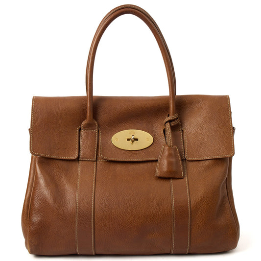 Mulberry Top Handle Bayswater Heritage in Brown, Calfskin Leather — Front View