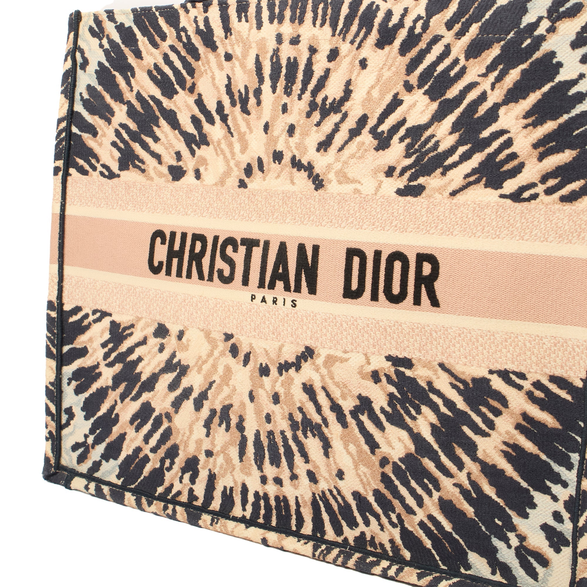 Christian Dior Tote Book Tote in Pink, Fabric — Detail View