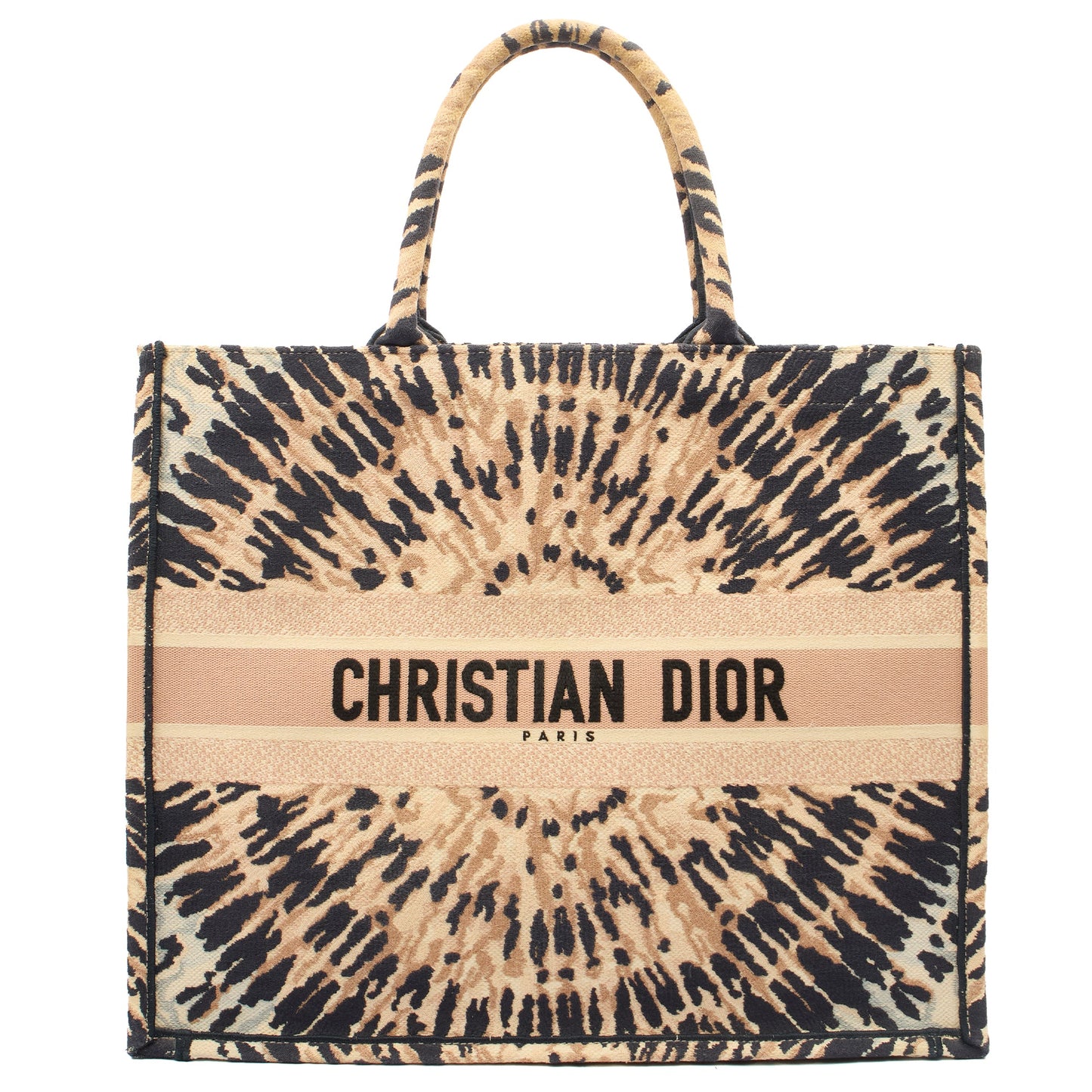 Christian Dior Tote Book Tote in Pink, Fabric — Front View