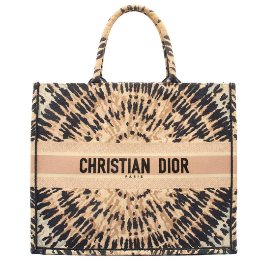 Christian Dior Tote Book Tote in Pink, Fabric — Front View