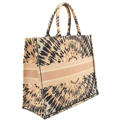 Christian Dior Tote Book Tote in Pink, Fabric — Side View