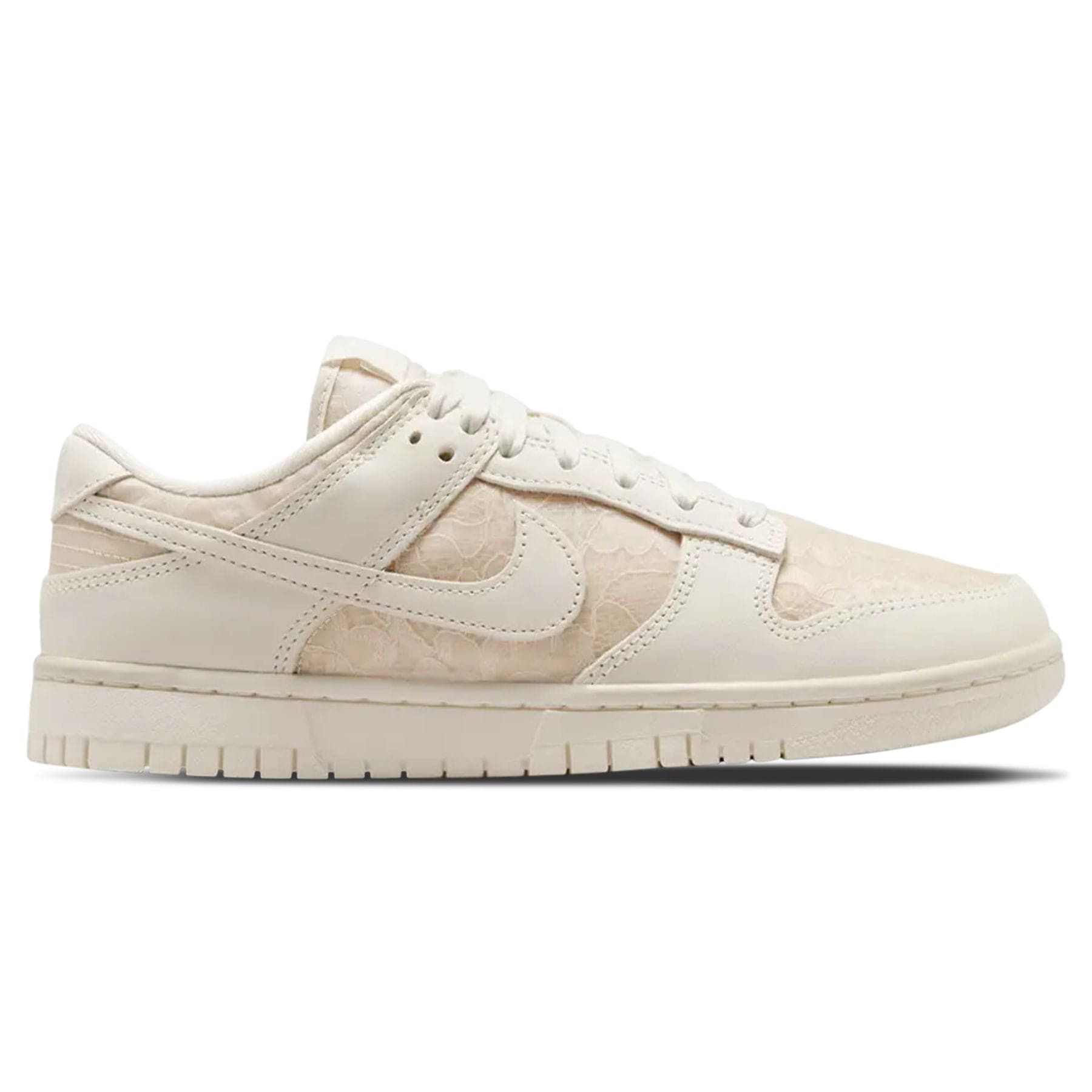 Nike Dunk Low Wmns 'Lace Pack - Soft Pearl' — UK 2.5 | EU 35.5 | US 5 — Side View