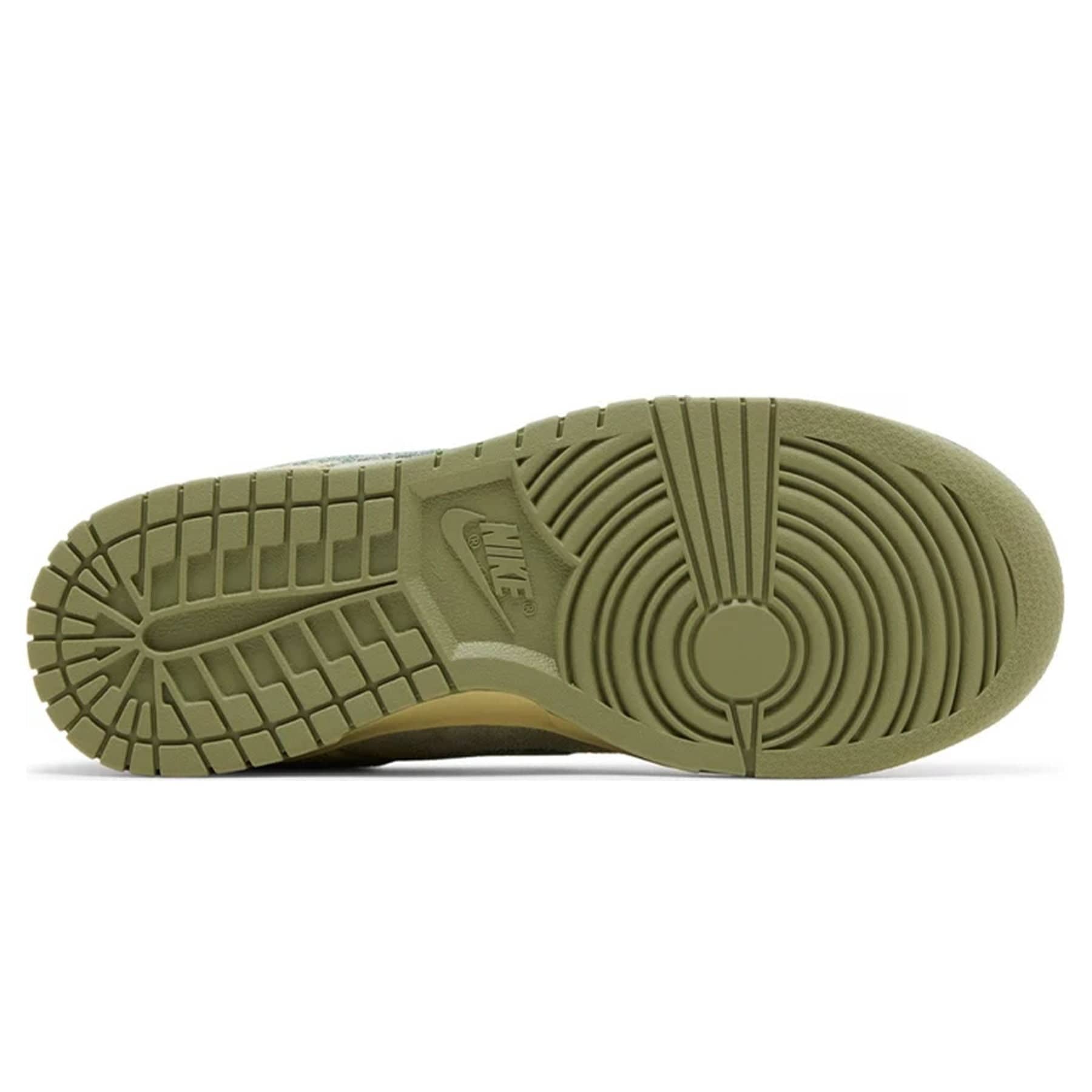 Nike Dunk Low Wmns 'Olive Aura' — UK 2.5 | EU 35.5 | US 5 — Top View