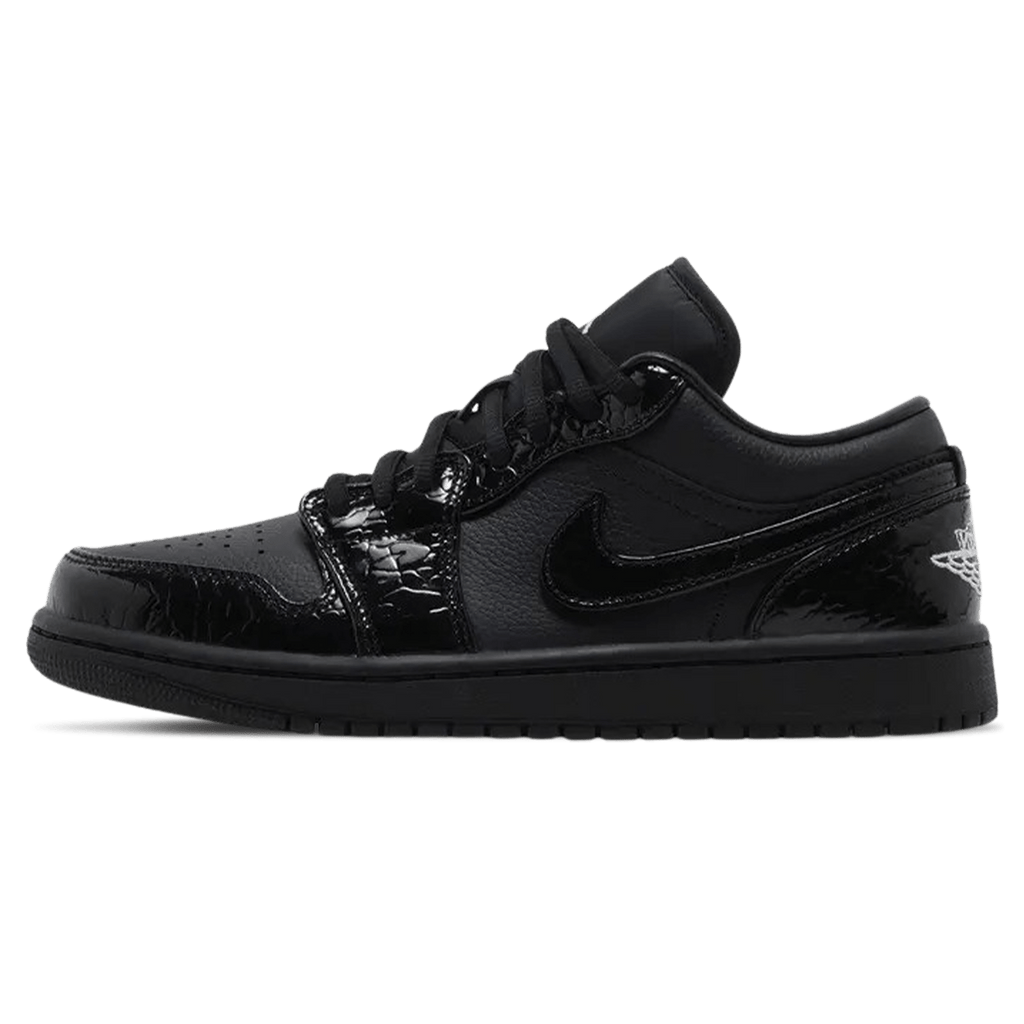 Air Jordan 1 Low SE Wmns 'Black Croc' — UK 2.5 | EU 35.5 | US 5 — Front View