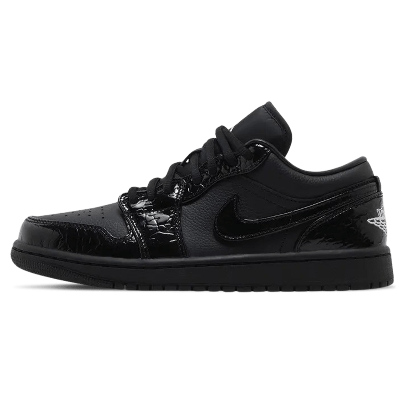Air Jordan 1 Low SE Wmns 'Black Croc' — UK 2.5 | EU 35.5 | US 5 — Front View