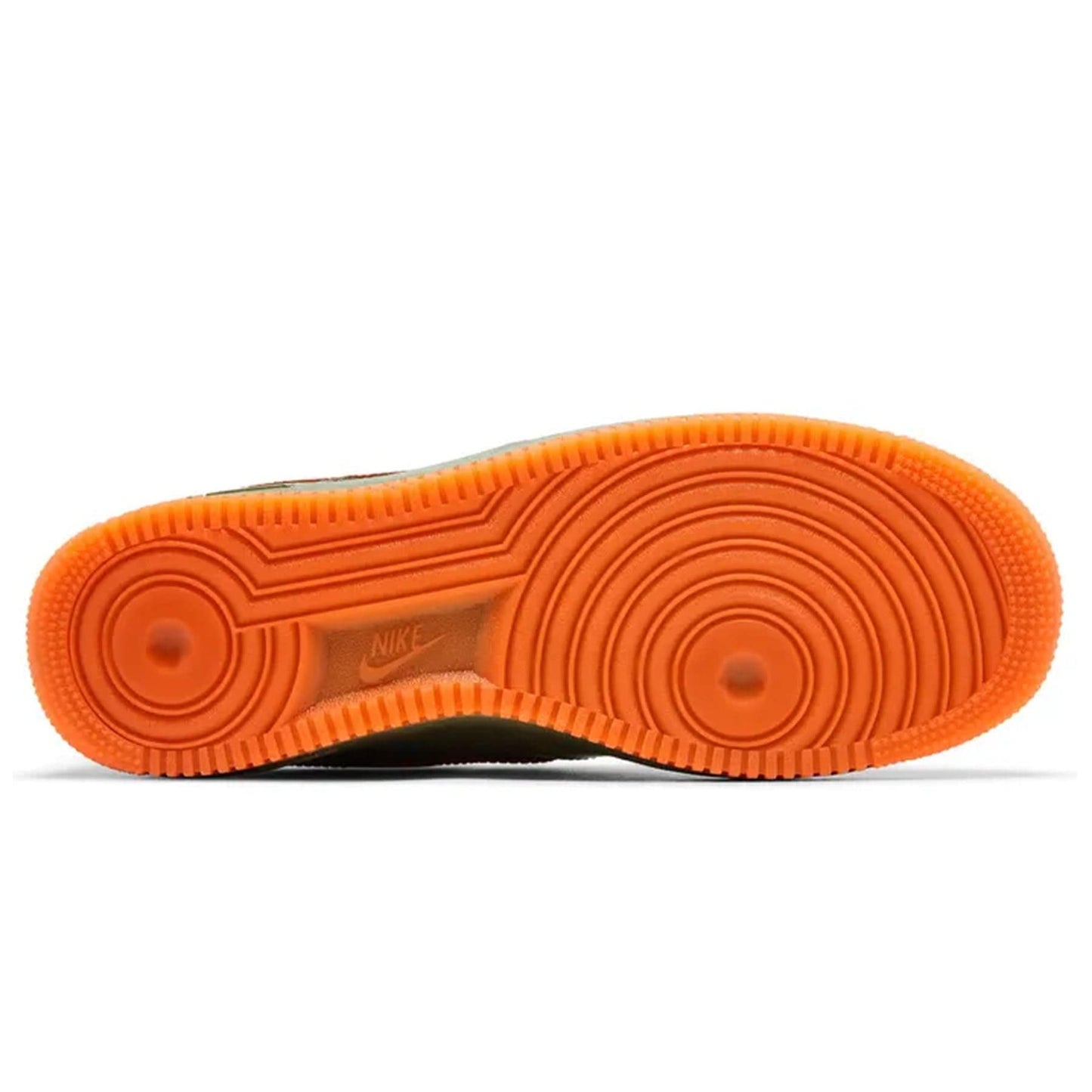 Nike Air Force 1 Low '07 Premium 'Oil Green Safety Orange' — UK 3 | EU 35.5 | US 3.5 — Detail View