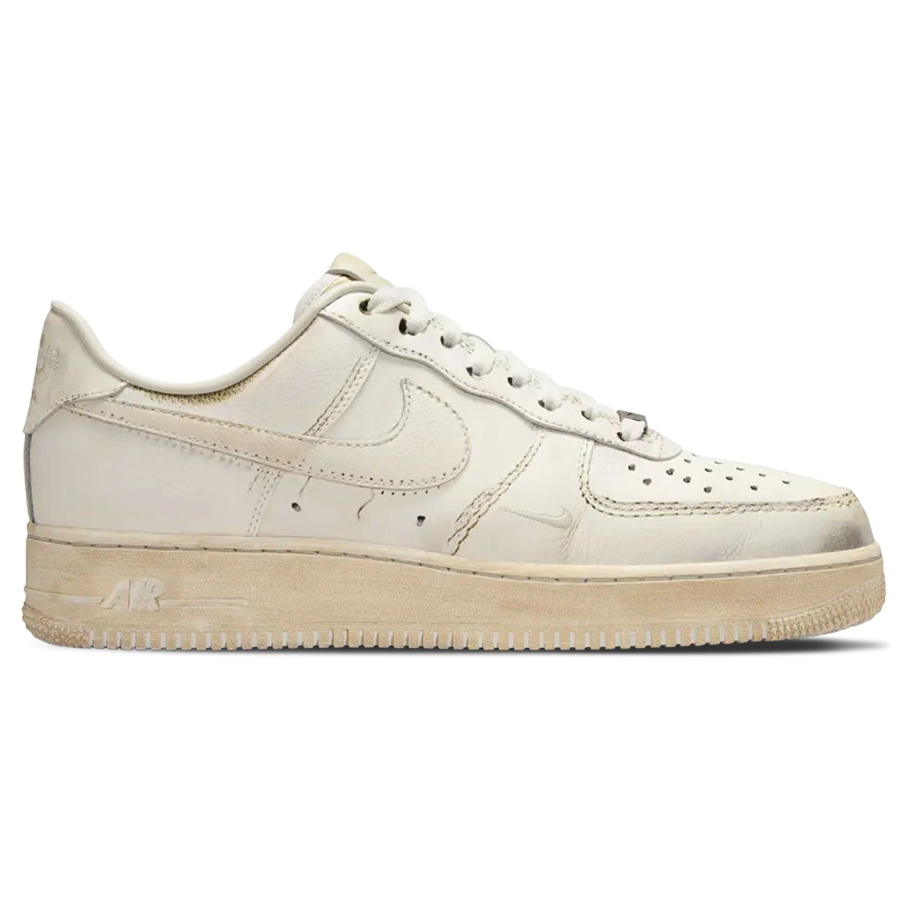 Nike Air Force 1 Low 'Smoke and Mirrors Pack - Dirty Triple White' — UK 3 | EU 35.5 | US 3.5 — Side View