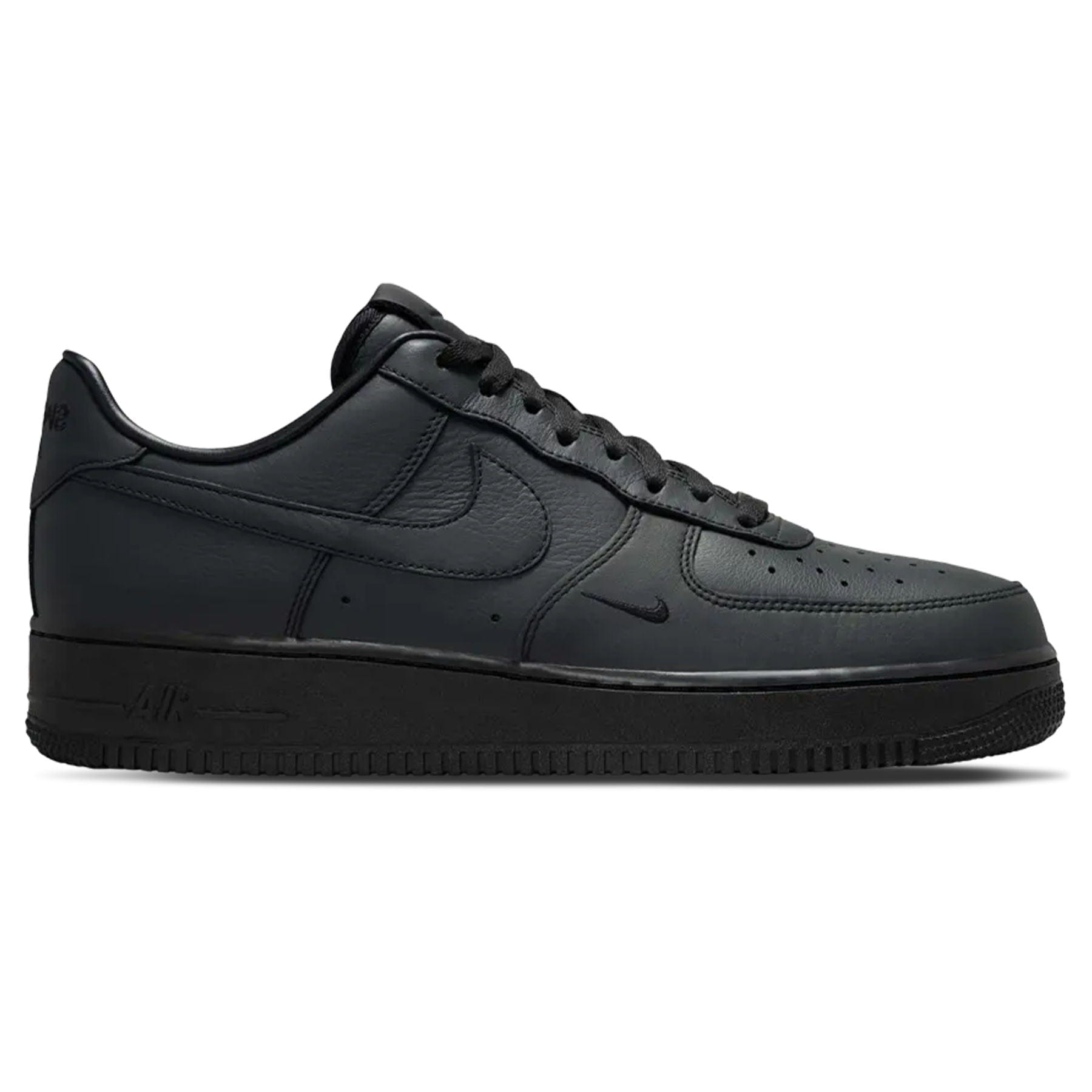 Nike Air Force 1 Low 'Smoke and Mirrors Pack - Triple Triple Black' — UK 3 | EU 35.5 | US 3.5 — Side View