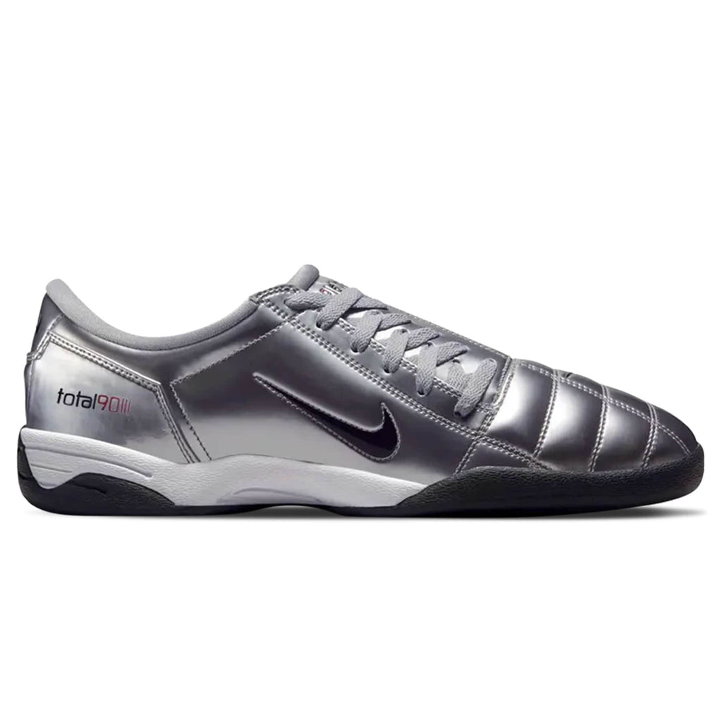 Nike Total 90 3 SP 'Metallic Silver Red' 2025 — UK 3 | EU 35.5 | US 3.5 — Side View
