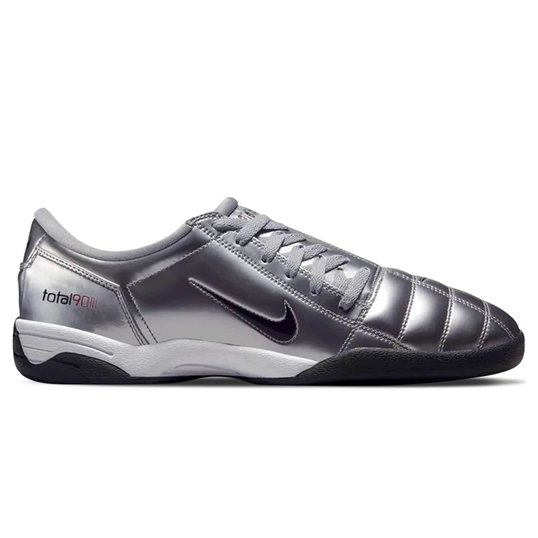 Nike Total 90 3 SP 'Metallic Silver Red' 2025 — UK 3 | EU 35.5 | US 3.5 — Side View