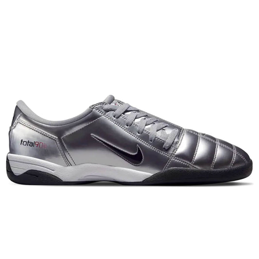 Nike Total 90 3 SP 'Metallic Silver Red' 2025 — UK 3 | EU 35.5 | US 3.5 — Side View