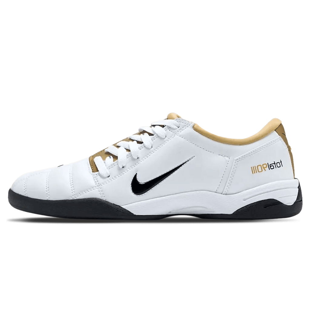 Nike Total 90 3 SP 'White Metallic Gold' — UK 3 | EU 35.5 | US 3.5 — Front View