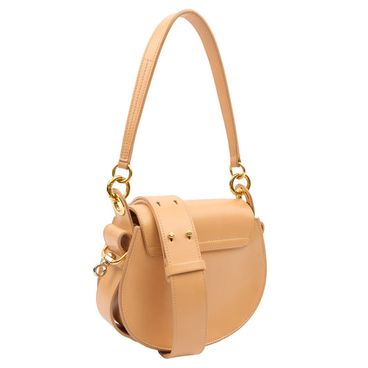 Chloe Cross Body Tess - Small in Neutral, Calfskin Leather — Side View