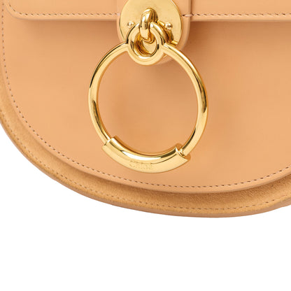Chloe Cross Body Tess - Small in Neutral, Calfskin Leather — Lifestyle View
