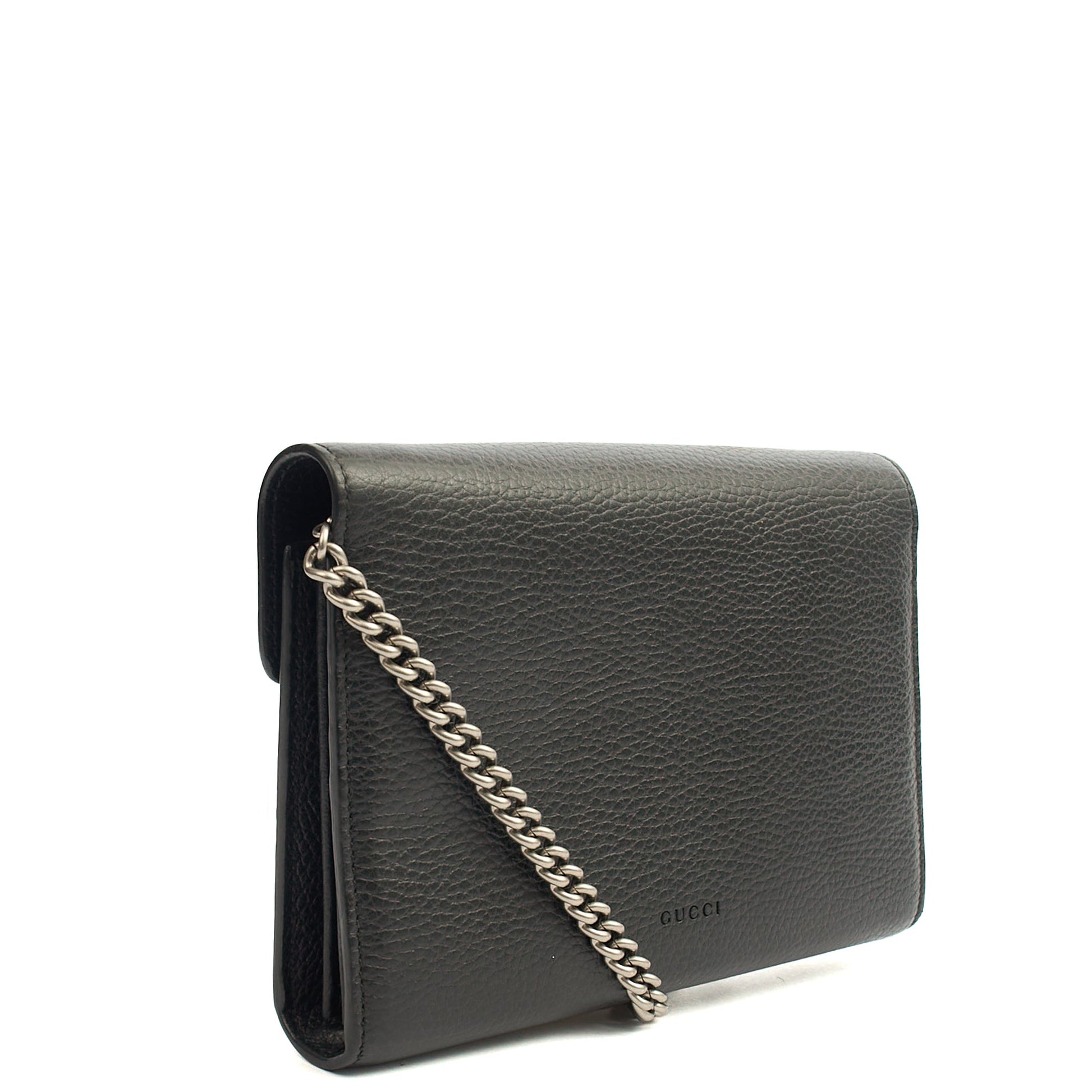 Gucci Cross Body Dionysus Chain Wallet in Black, Leather — Alternate View 8