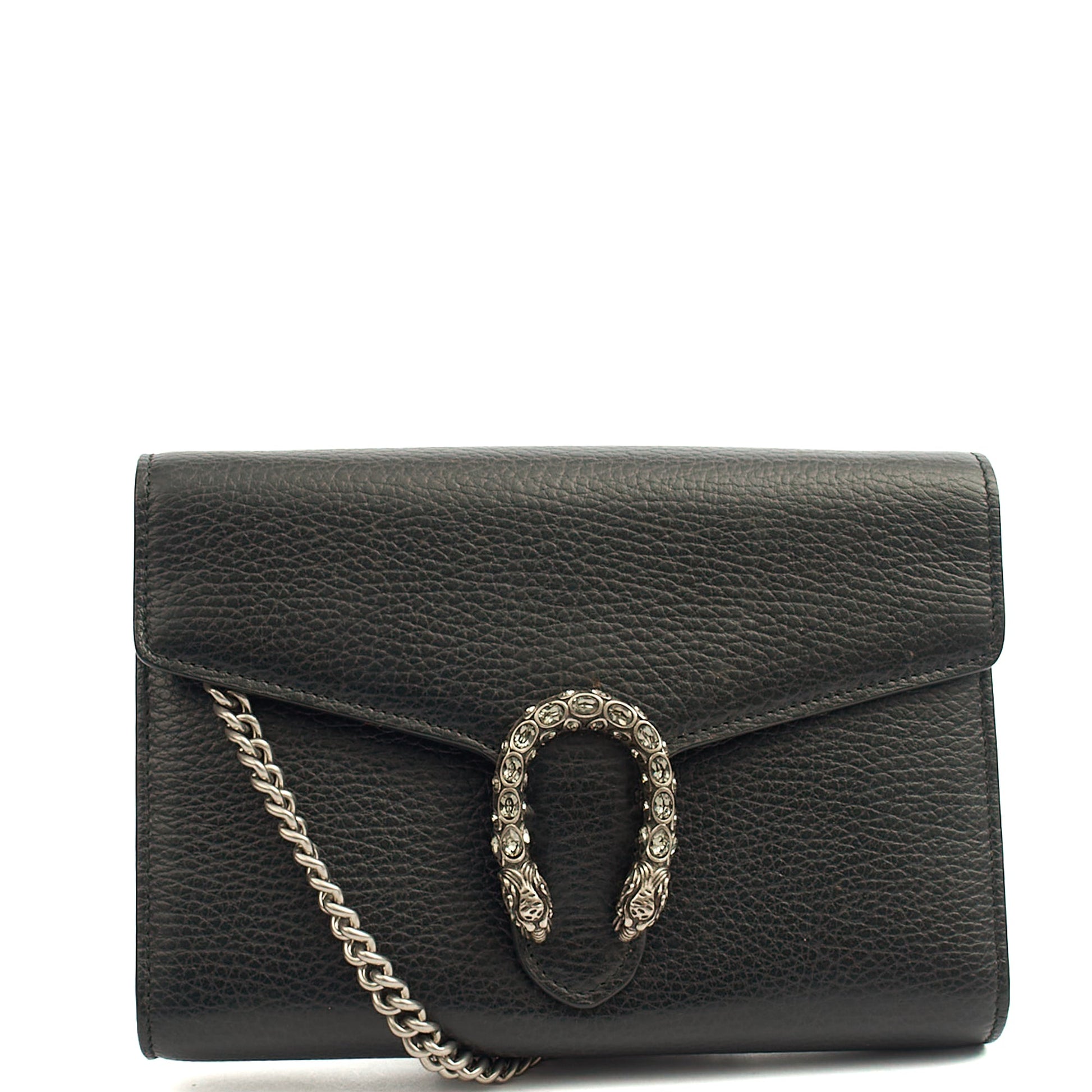 Gucci Cross Body Dionysus Chain Wallet in Black, Leather — Alternate View 7